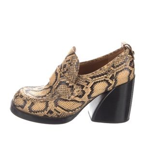 Chloe adelie python- embossed loafer heel - 40.5 euro